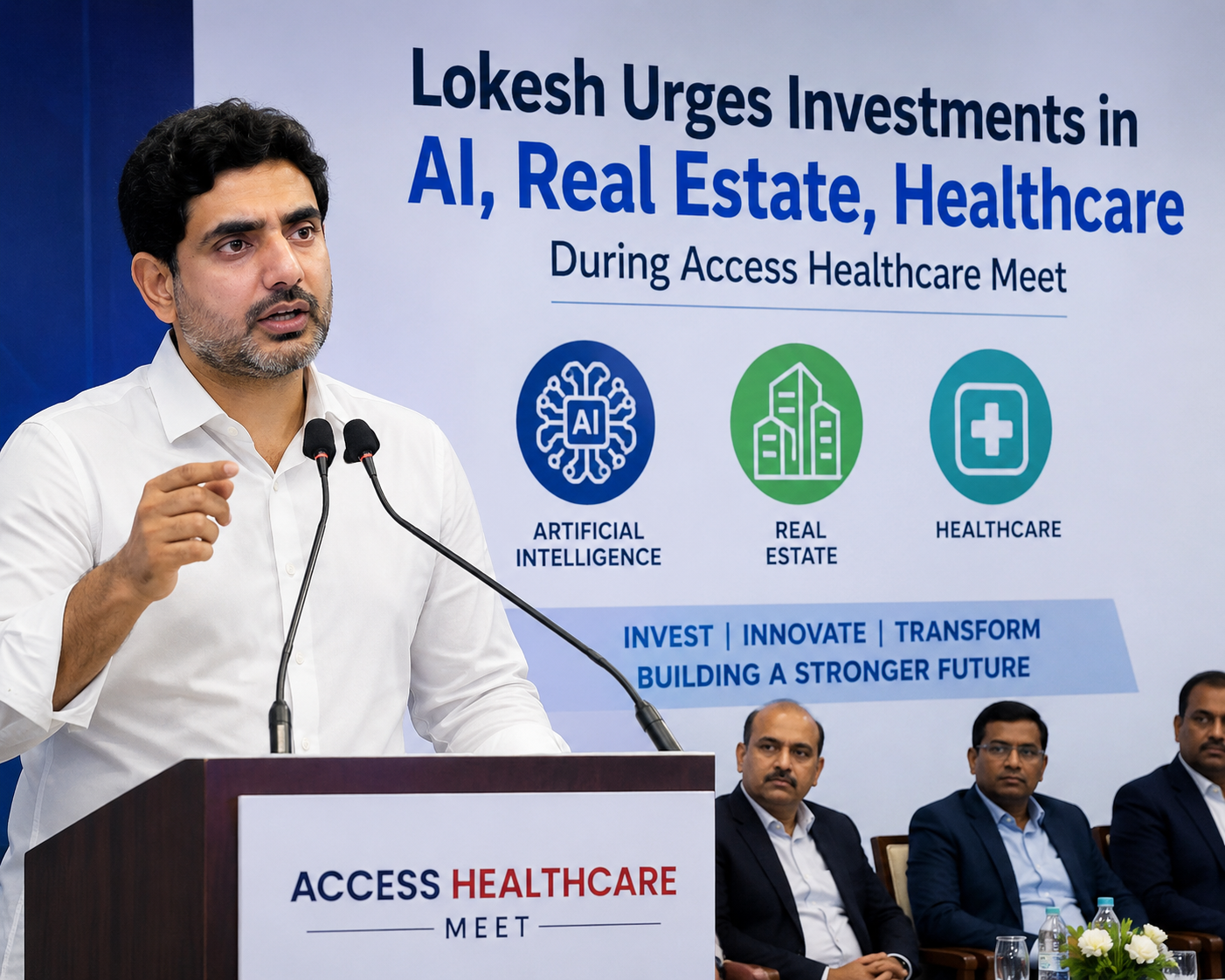 Lokesh Urges Investments in AI, Real Estate, Healthcare During Access Healthcare Meet