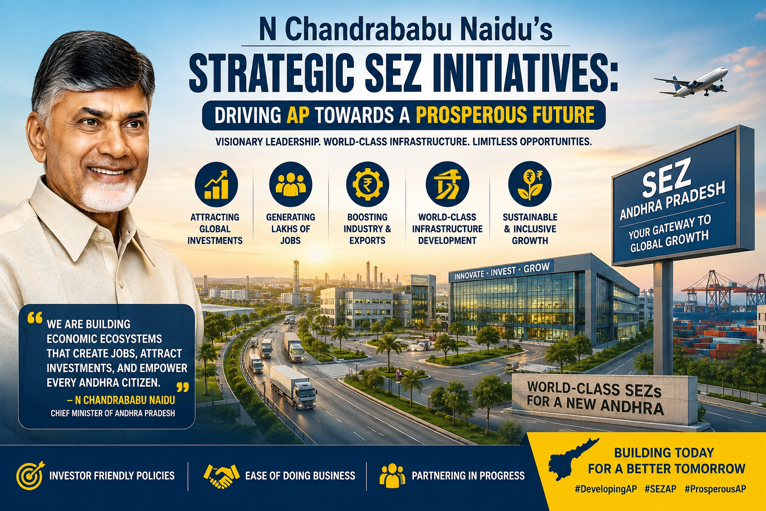 N Chandrababu Naidu’s Strategic SEZ Initiatives: Driving AP Towards a Prosperous Future